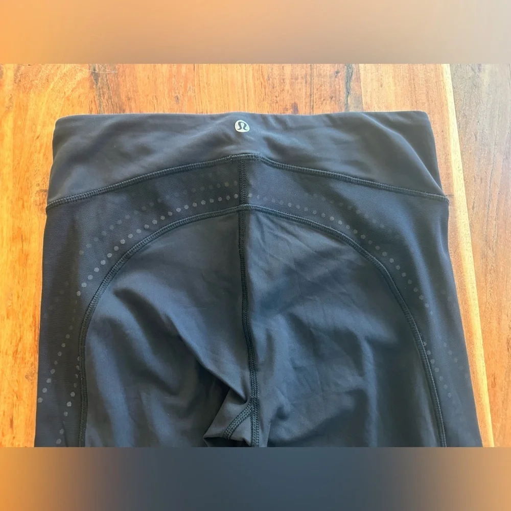 lululemon athletica Black Running Crop Leggings